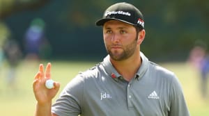 Jon Rahm records a practice round ace.